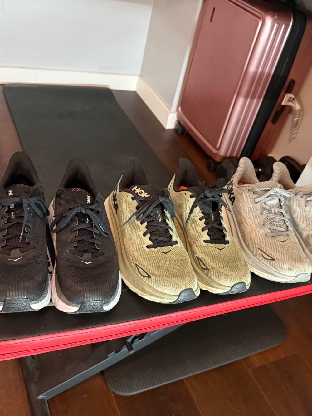 3 Pairs Hoka Clifton Sneakers